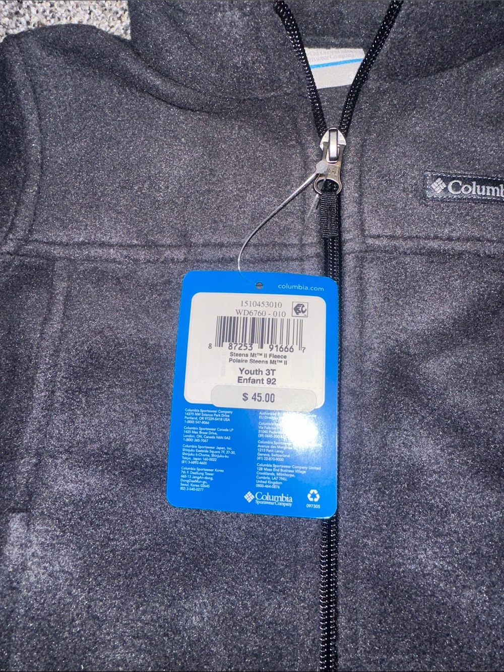 Columbia Black Kids’ Full-Zip Fleece Jacket - Picture 4 of 5